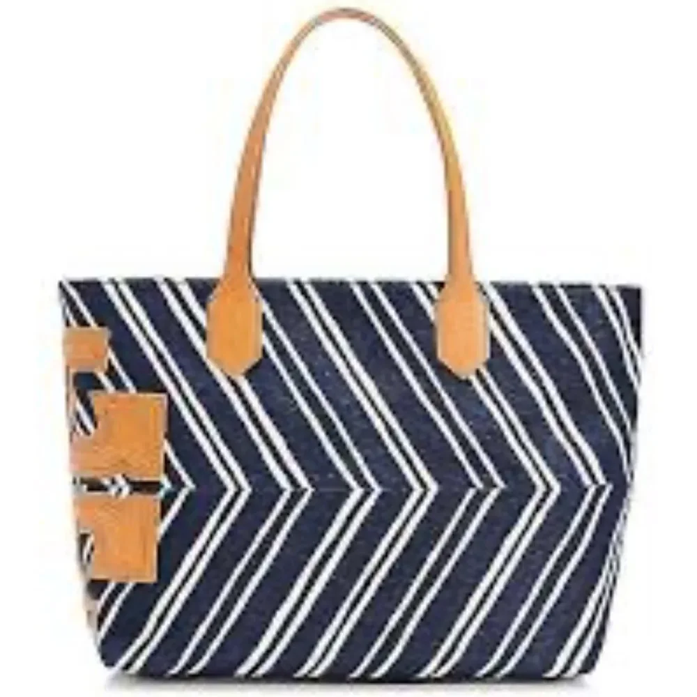 Tory Burch Ella Jacquard Stripe Tote